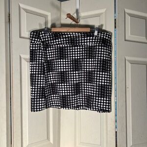 Meera Lane Black and White Polka Dot Skort Size 20W